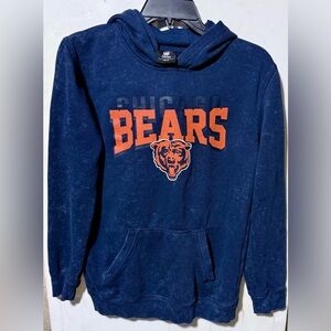 NFL Chicago Bears Navy and Orange Kids Hoodie Size-Large